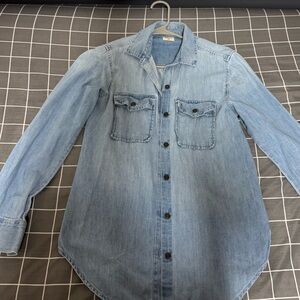 Denim Button-Up Shirt